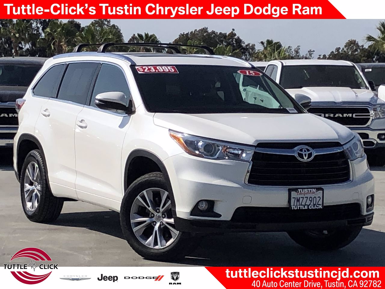 Pre Owned 2015 Toyota Highlander Xle Sport Utility In Tustin